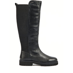 Pod Hannah Leather/Textile Women's Black Boots