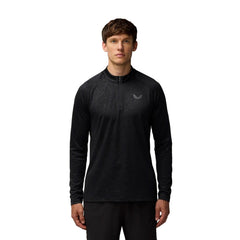 Castore Adapt Training 1/4 Zip Top Polyester Black Men's Activewear T-Shirts.