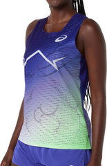 Asics MetaSpeed Womens Running Vest Tank Top - Blue