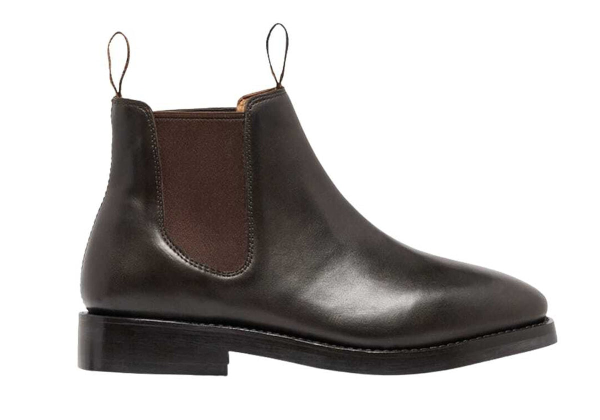 Mustang Mens Signature Pull Up Brown Leather Boots