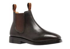 Mustang Mens Signature Pull Up Brown Leather Boots