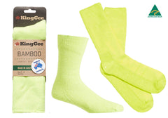 3 Pairs of KingGee Mens Bambo Work Socks Made In Australia