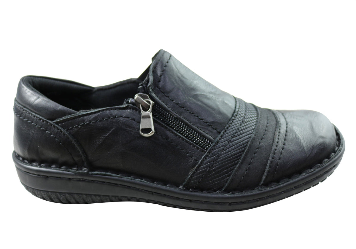 Cabello Comfort Womens 5849-27 Leather Shoes Made In Turkey
