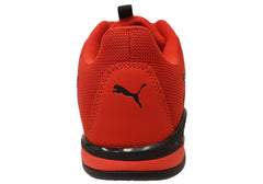 Puma Electro Mens Comfortable Lace Up Shoes Red Black