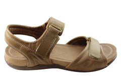 New Face Anchor Womens Comfortable Leather Sandals Made In Brazil