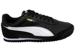 Puma Turino II OG Mens Comfortable Lace Up Casual Shoes Black White