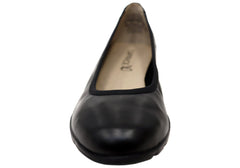 Caprice Denisa Womens Comfortable Wide Fit Leather Ballet Flats Shoes