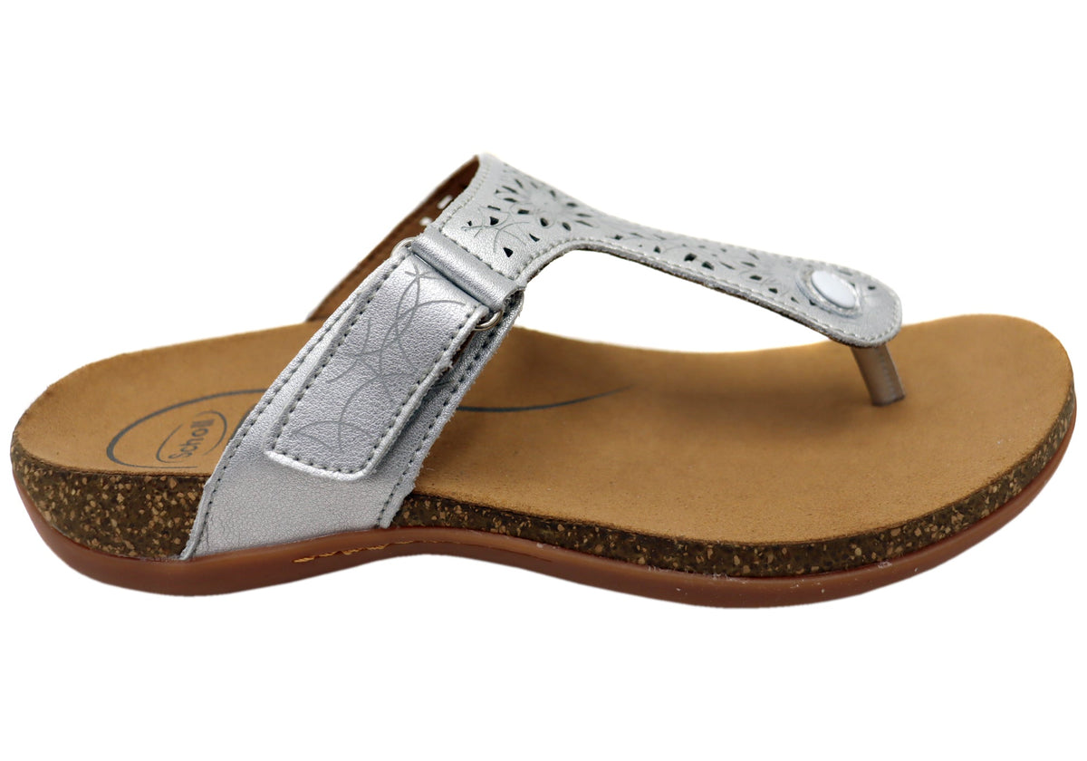 Scholl Orthaheel Amaya Womens Comfortable Supportive Thongs
