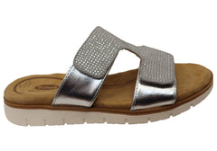 Scholl Orthaheel Nola Womens Comfortable Adjustable Slides Sandals