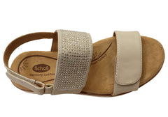 Scholl Orthaheel Nancy Womens Comfortable Adjustable Sandals