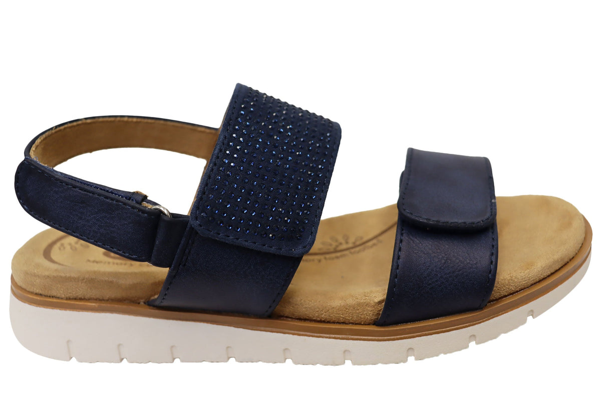 Scholl Orthaheel Nancy Womens Comfortable Adjustable Sandals