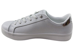 Skechers Womens Hi Lite Per Fect Leather Memory Foam Casual Shoes