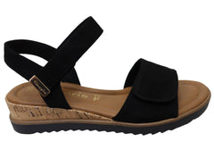 Tamaris Deidree Womens Comfortable Low Wedge Adjustable Sandals