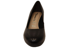 Tamaris Amelya Womens Comfortable Platform Leather Pumps Heels