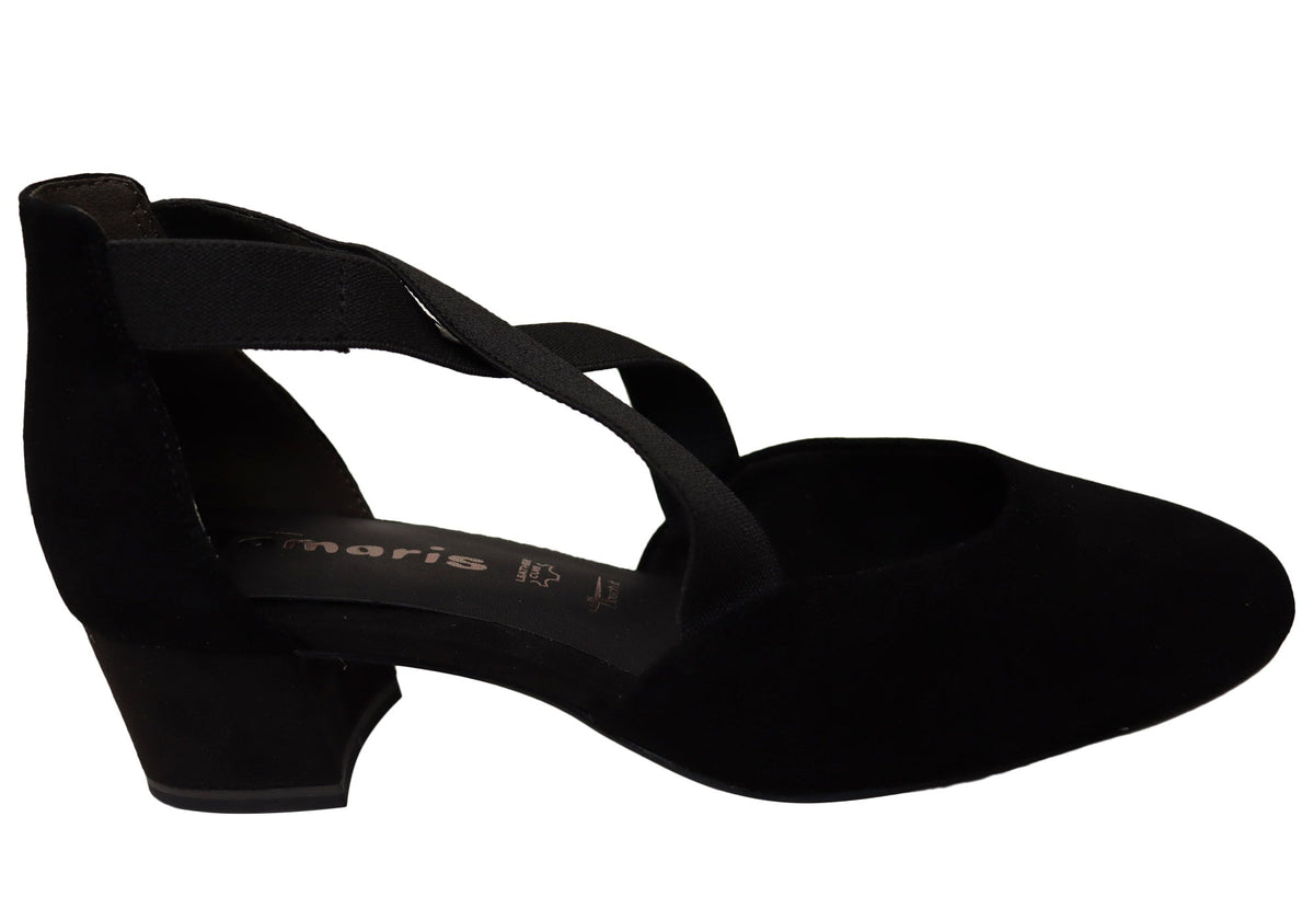 Tamaris Avonburry Womens Comfortable Leather Suede Low Heels