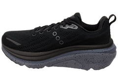 Saucony Mens Hurricane 25 Comfortable Athletic Shoes Black Shadow