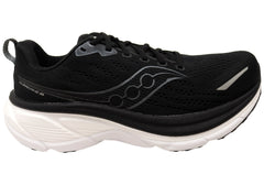 Saucony Mens Hurricane 25 Comfort Wide Fit Athletic Shoes Black White