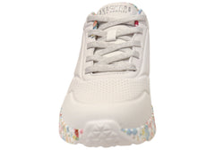 Skechers Womens Uno Lite Subtle Prints Comfortable Lace Up Shoes