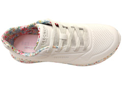 Skechers Womens Uno Lite Subtle Prints Comfortable Lace Up Shoes