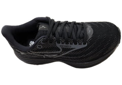 Mizuno Mens Wave Rider 29 Running Shoes 2E Wide Fit Estate Black Iron