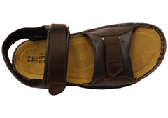Naot Andes Mens Comfortable Leather Sandals With Adjustable Straps