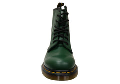 Dr Martens 1460 Green Smooth Unisex Leather Lace Up Fashion Boots