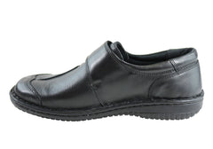 Cabello Comfort 5072-27 Womens Leather Adjustable Strap Wide Fit Shoes