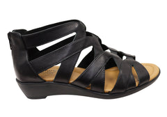 Comfortiva Eternia Womens Comfort Footbed Wide Fit Leather Sandals