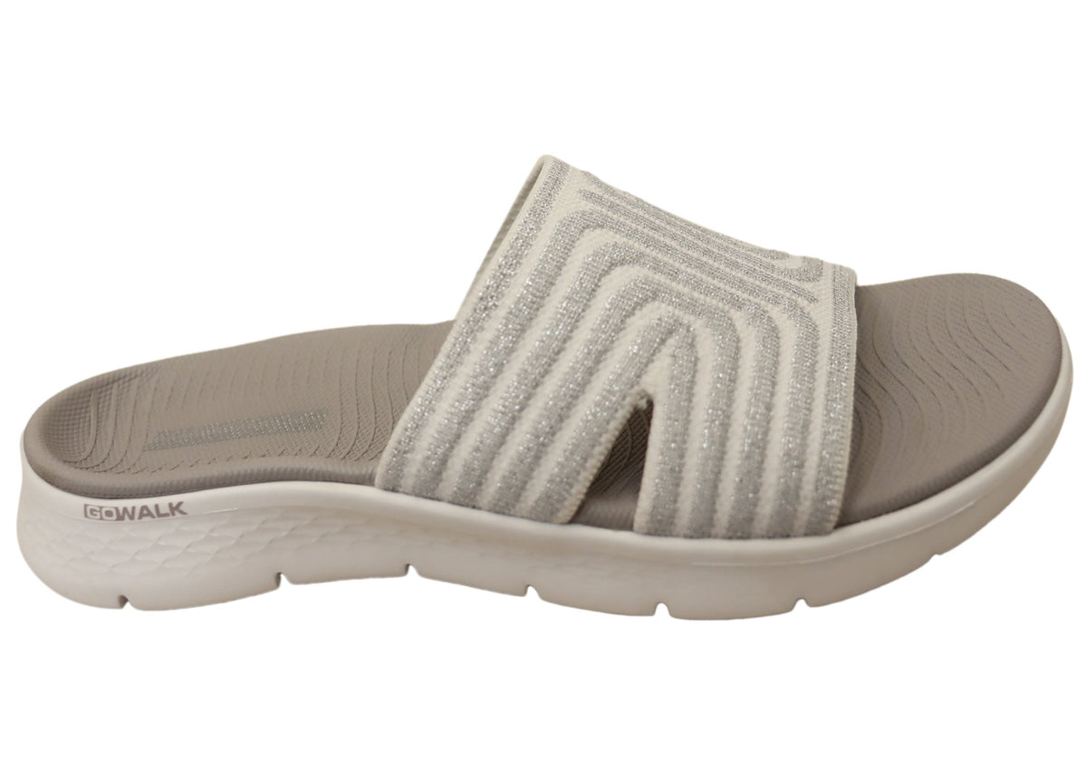 Skechers Womens GO Walk Flex Sandal Stardust Slide Sandals