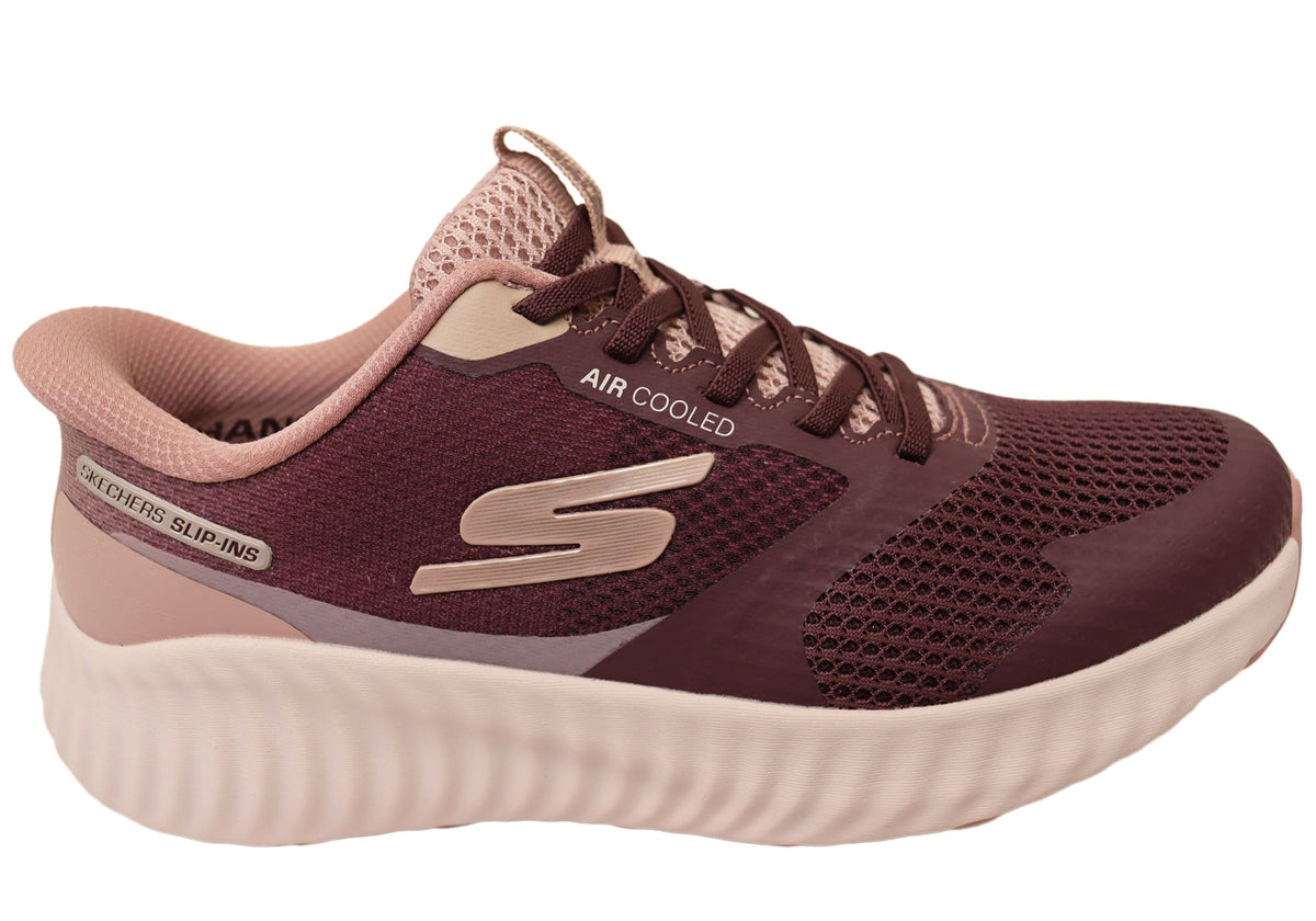 Skechers Womens GO Run Now Starfuse Comfortable Shoes Mauve