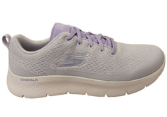 Skechers Womens GO Walk Flex Kali Comfortable Shoes Grey Lavender