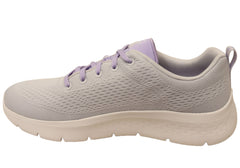 Skechers Womens GO Walk Flex Kali Comfortable Shoes Grey Lavender
