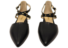 Florsheim Womens Adelle Point Toe Block Low Heel Leather Shoes