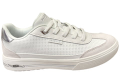 Skechers Womens Arch Fit Arcade Comfortable White Shoes