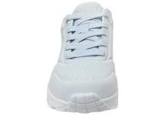Skechers Womens Uno Stand on Air Comfortable Shoes Light Denim
