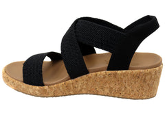 Skechers Womens Arch Fit Beverlee Love Stays Comfortable Wedge Sandals