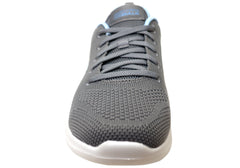 Skechers Womens GO Walk Joy Violet Comfortable Shoes Grey Blue