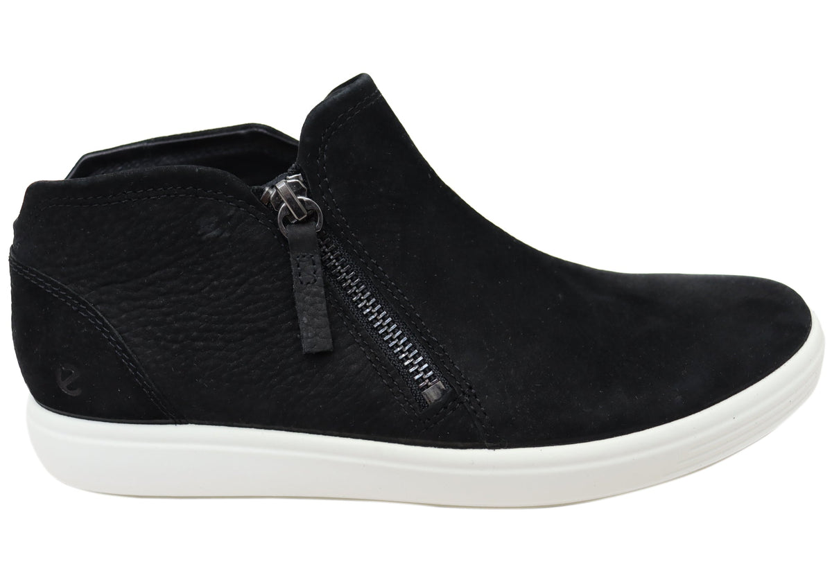 ECCO Womens Soft 7 Womens Comfortable Nubuck Leather Ankle Boots