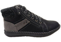 Scholl Orthaheel Womens Wanda Comfortable Ankle Boots