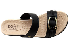 Softli Ava Womens Brazilian Slides Sandals With Comfortable Footbed