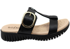 Softli Lorrie Womens Brazilian Slides Sandals With Comfort Footbed