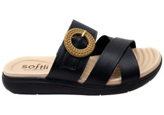 Softli Lina Womens Brazilian Slides Sandals With Comfortable Footbed