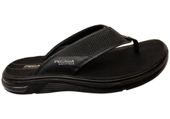 Pegada Mavrick Mens Comfortable Leather Thongs Sandals Made In Brazil