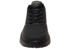 Skechers Womens Uno Lite Lite Work Comfortable Slip On Shoes