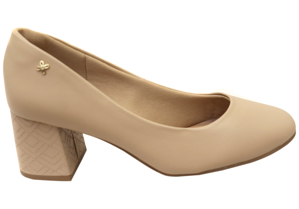 Softli April Womens Brazilian Pumps Heels With Comfortable Footbed