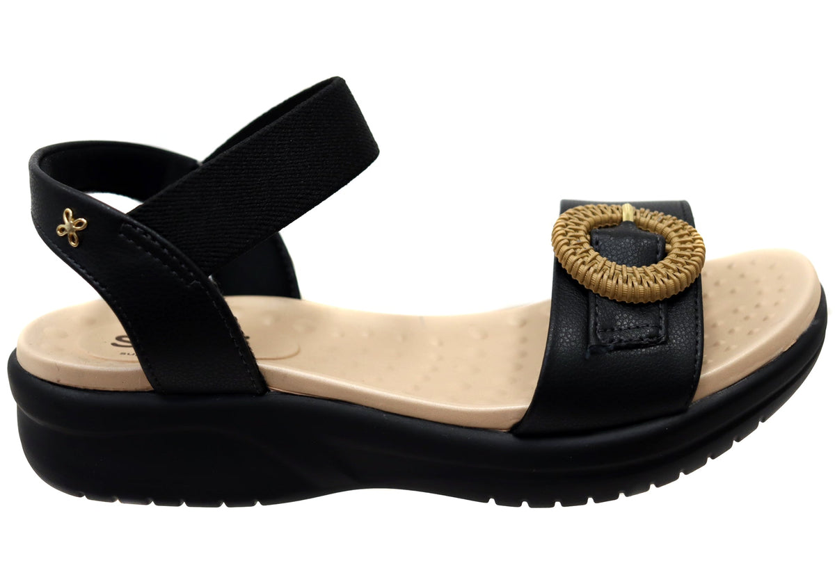 Softli Rebecca Womens Brazilian Sandals With Comfortable Footbed