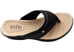 Softli Teagan Womens Brazilian Thongs Sandals With Comfortable Footbed