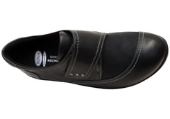 Scholl Orthaheel Karley Womens Leather Comfort Adjustable Strap Shoes