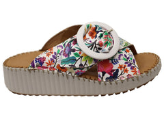 Orizonte Noblenest Womens Comfortable European Leather Slides Sandals
