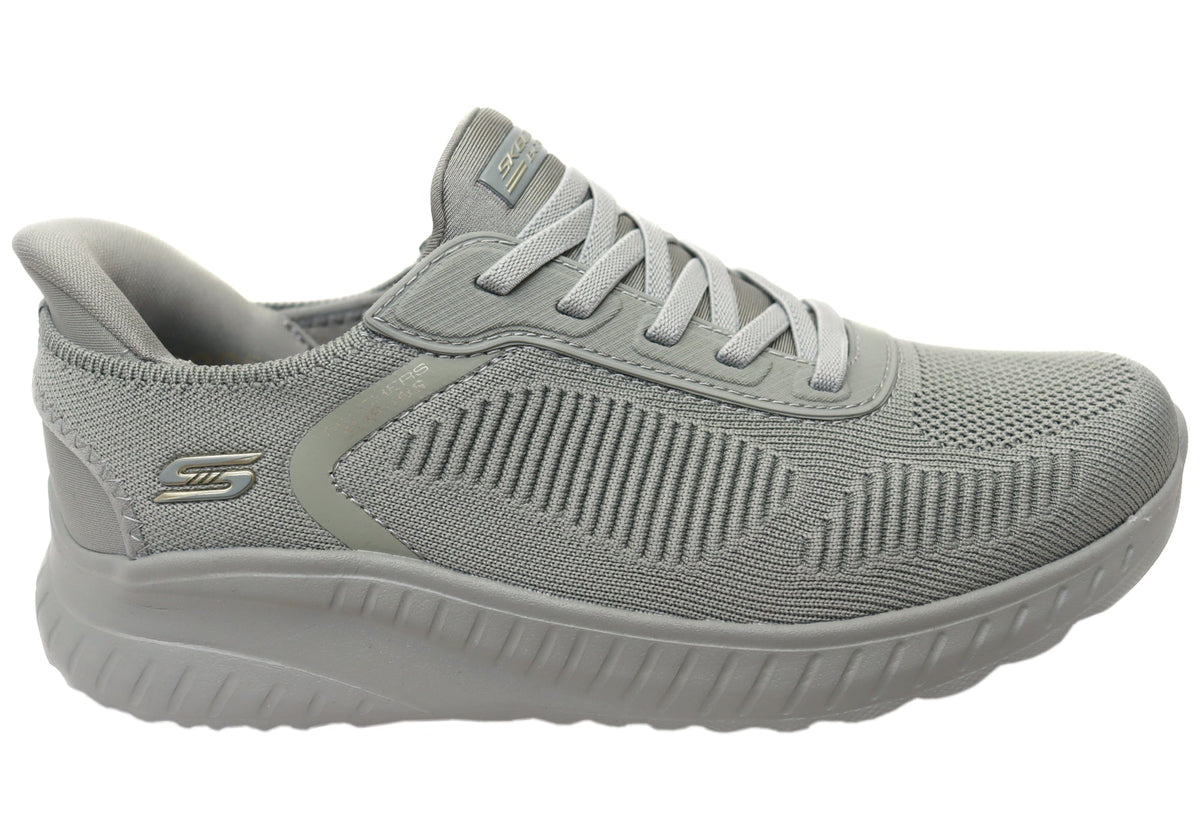 Skechers Womens Slip Ins Bobs Sport Squad Chaos Current Wide Fit Shoes